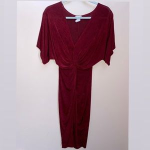 Womans burgundy dress Size Small